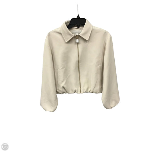 Athletic Jacket By Zara In Cream, Size: S