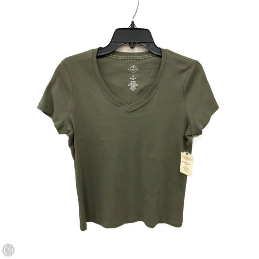 Top Short Sleeve Basic By St Johns Bay In Green, Size: M
