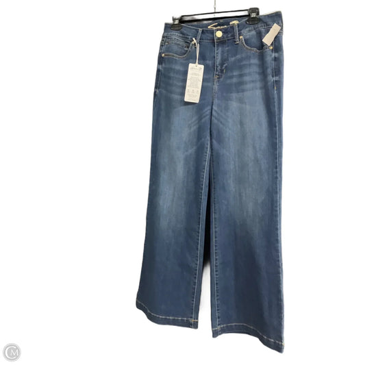 Jeans Flared By Seven 7 In Blue Denim, Size: 8