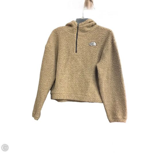 Sweatshirt Hoodie By The North Face In Tan, Size: M