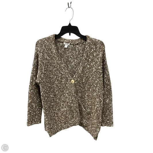 Sweater Cardigan By Pure Jill In Brown, Size: M