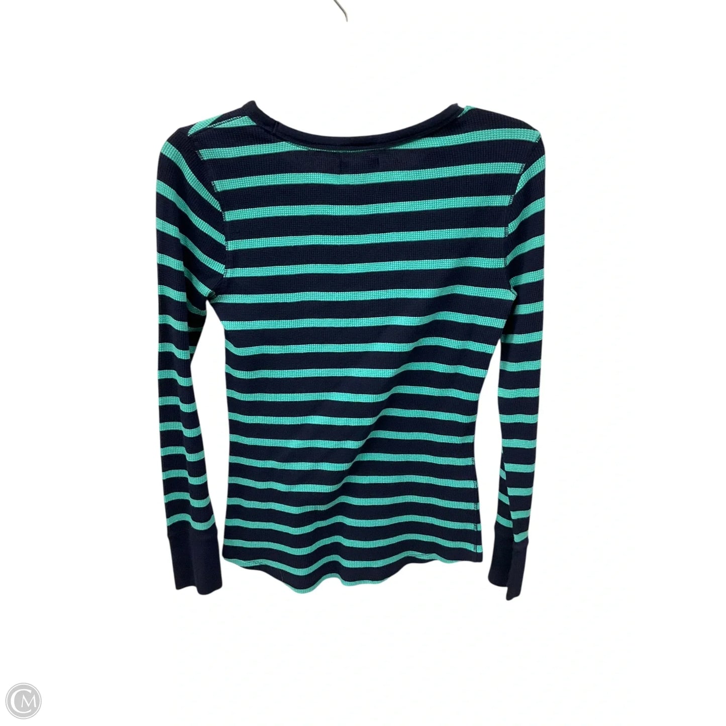 Top Long Sleeve Basic By Gap In Striped Pattern, Size: M