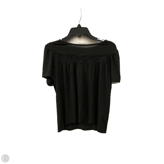 Top Short Sleeve By 89th And Madison In Black, Size: M