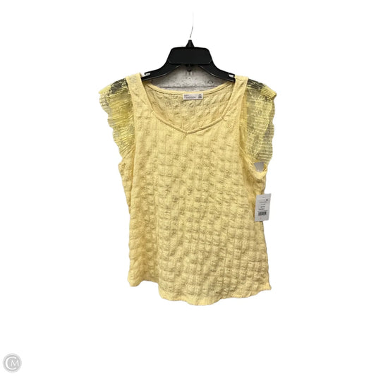 Top Sleeveless By 89th And Madison In Yellow, Size: M