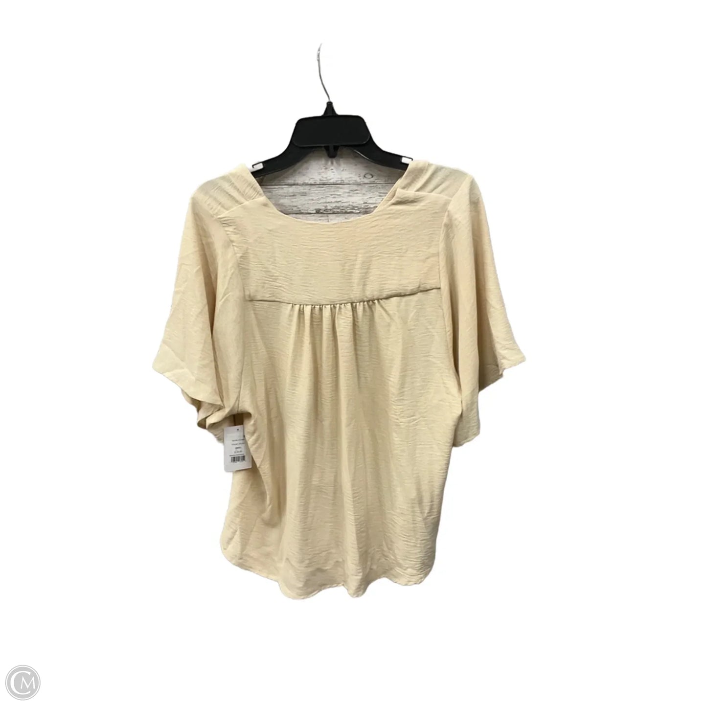 Top Short Sleeve Basic By 89th And Madison In Yellow, Size: Sp