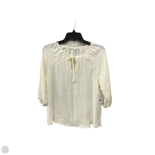 Top 3/4 Sleeve By 89th And Madison In Cream, Size: Sp
