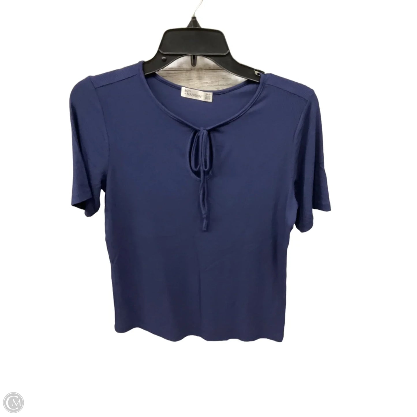 Top Short Sleeve Basic By 89th And Madison In Blue, Size: Xs