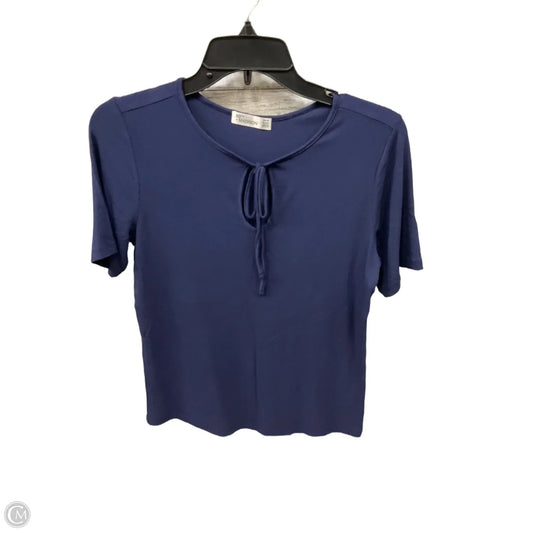 Top Short Sleeve Basic By 89th And Madison In Blue, Size: Xs