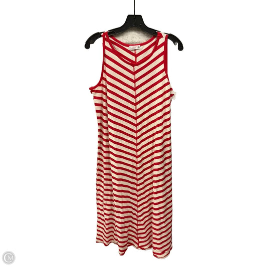 Dress Casual Maxi By 89th And Madison In Red & White, Size: L