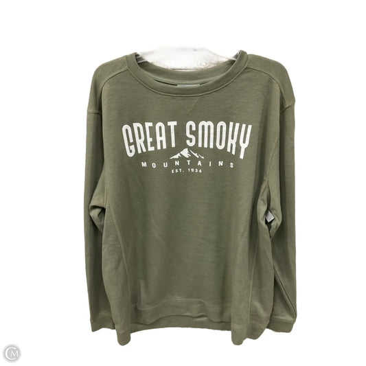 Sweatshirt Crewneck By Clothes Mentor In Green, Size: Xxl