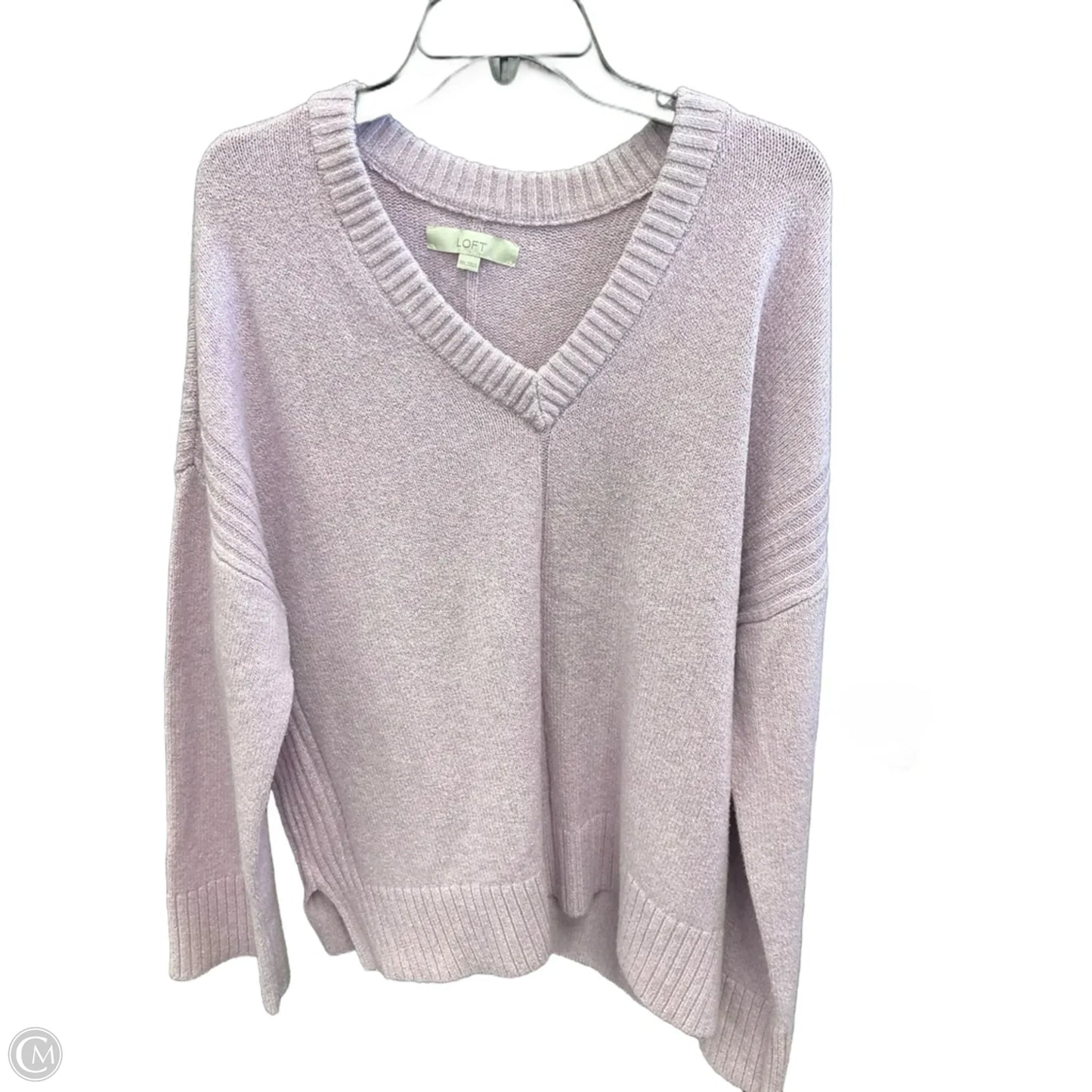 Sweater By Loft In Purple, Size: Xxl