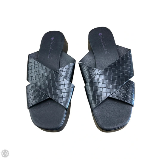 Sandals Flats By Gloria Vanderbilt In Black, Size: 9