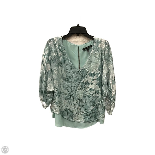 Top 3/4 Sleeve By White House Black Market In Green, Size: M