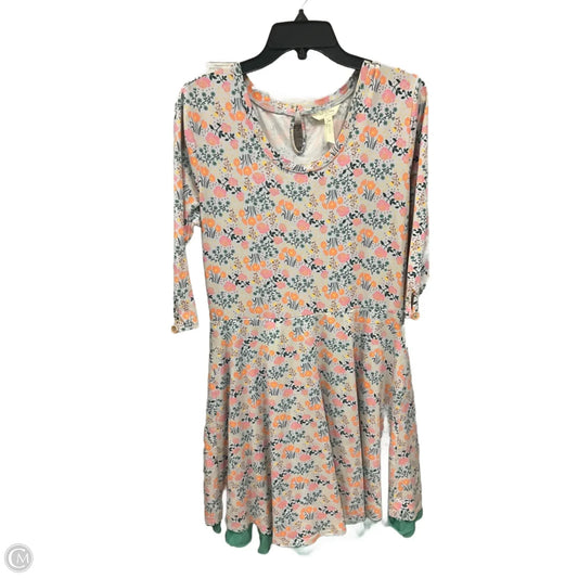 Dress Casual Midi By Matilda Jane In Floral Print, Size: L