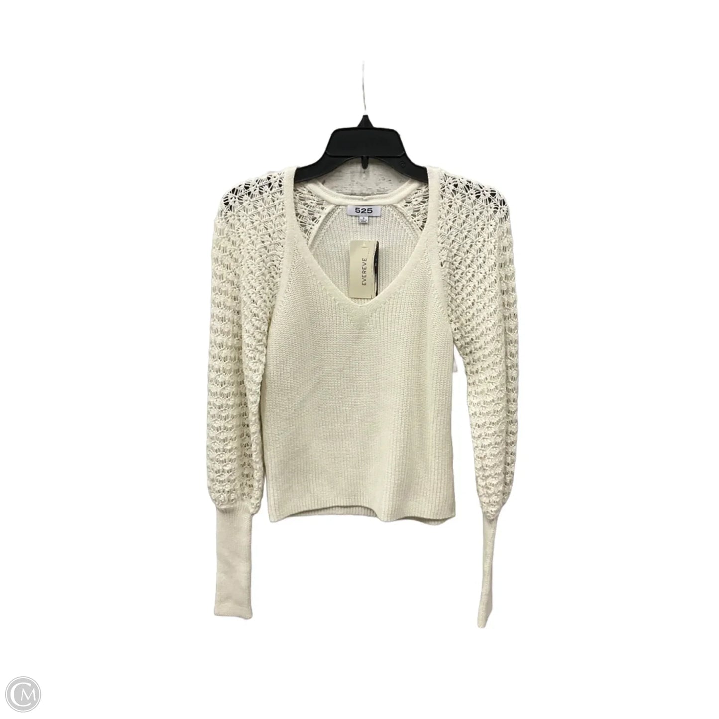 Top Long Sleeve By 525 In Cream, Size: S