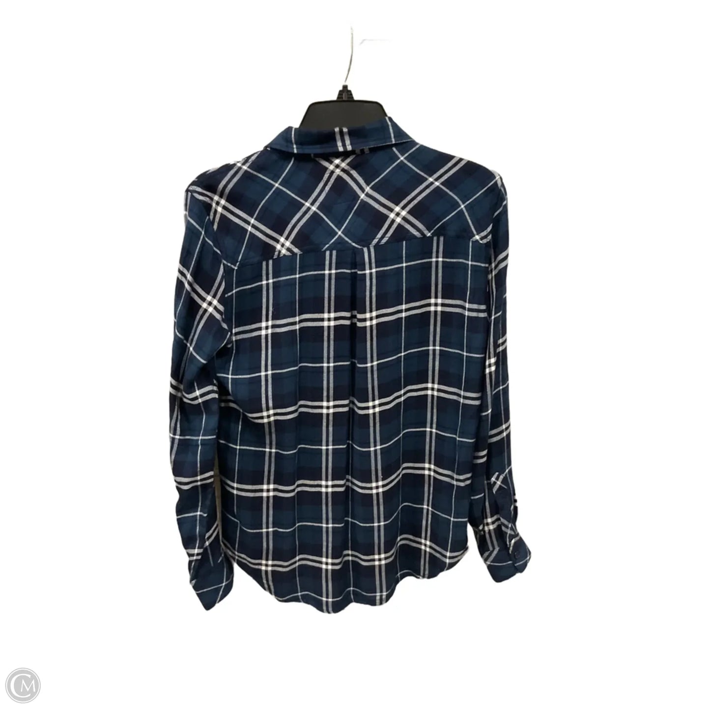 Blouse Long Sleeve By Rails In Blue, Size: Xs