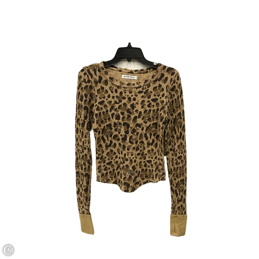 Top Long Sleeve Basic By We The Free In Animal Print, Size: S
