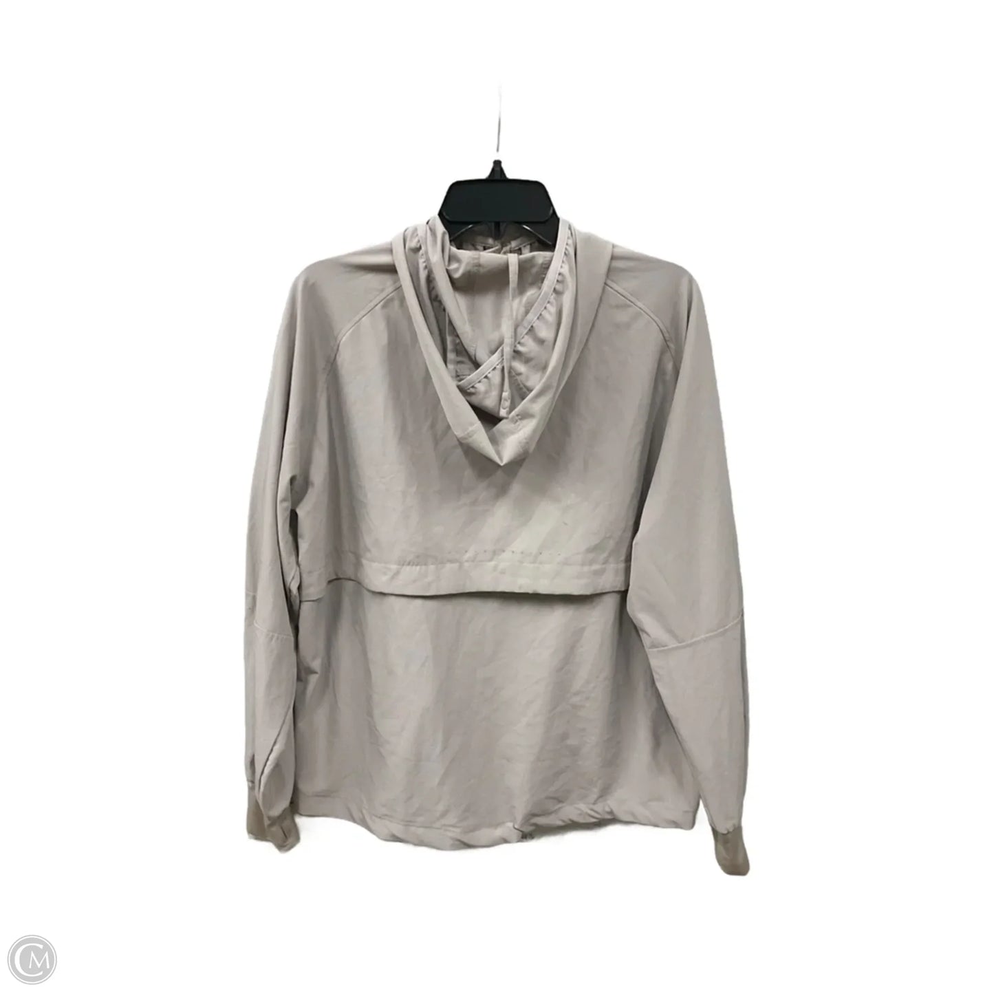 Athletic Jacket By H&m In Beige, Size: S