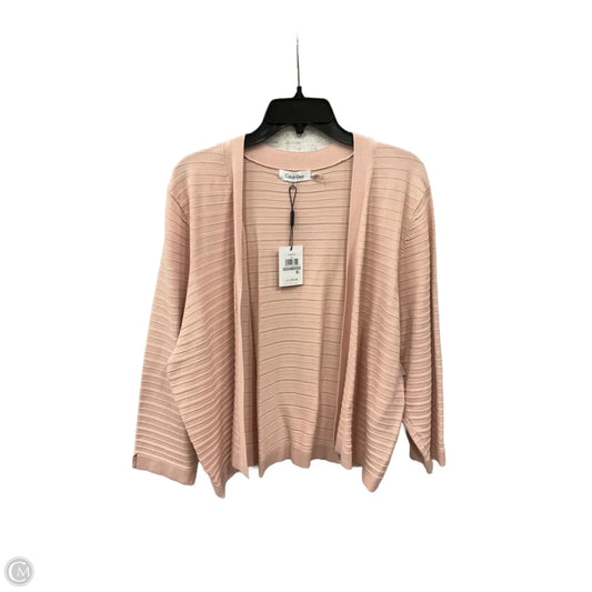 Cardigan By Calvin Klein In Pink, Size: 1x