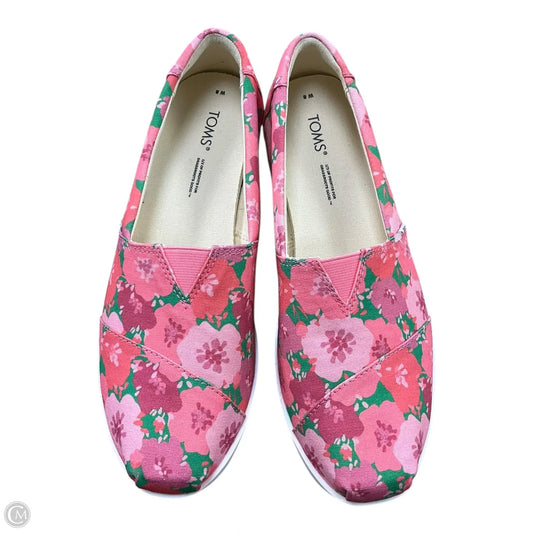 Shoes Heels Platform By Toms In Floral Print, Size: 8