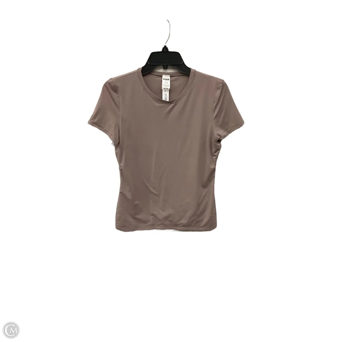 Top Short Sleeve Basic By Pink In Beige, Size: Xl