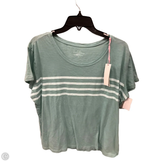 Top Short Sleeve Basic By Vineyard Vines In Teal, Size: L