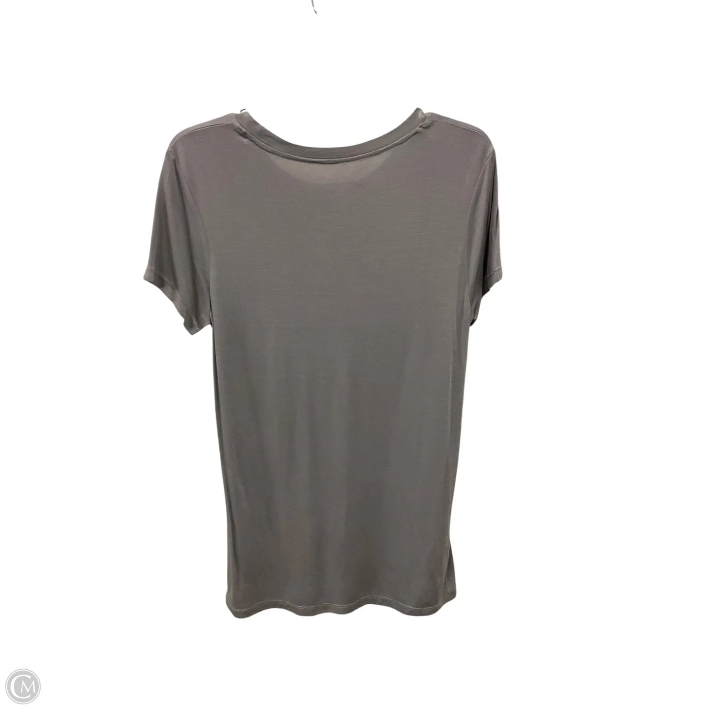 Top Short Sleeve By Philosophy In Grey, Size: M