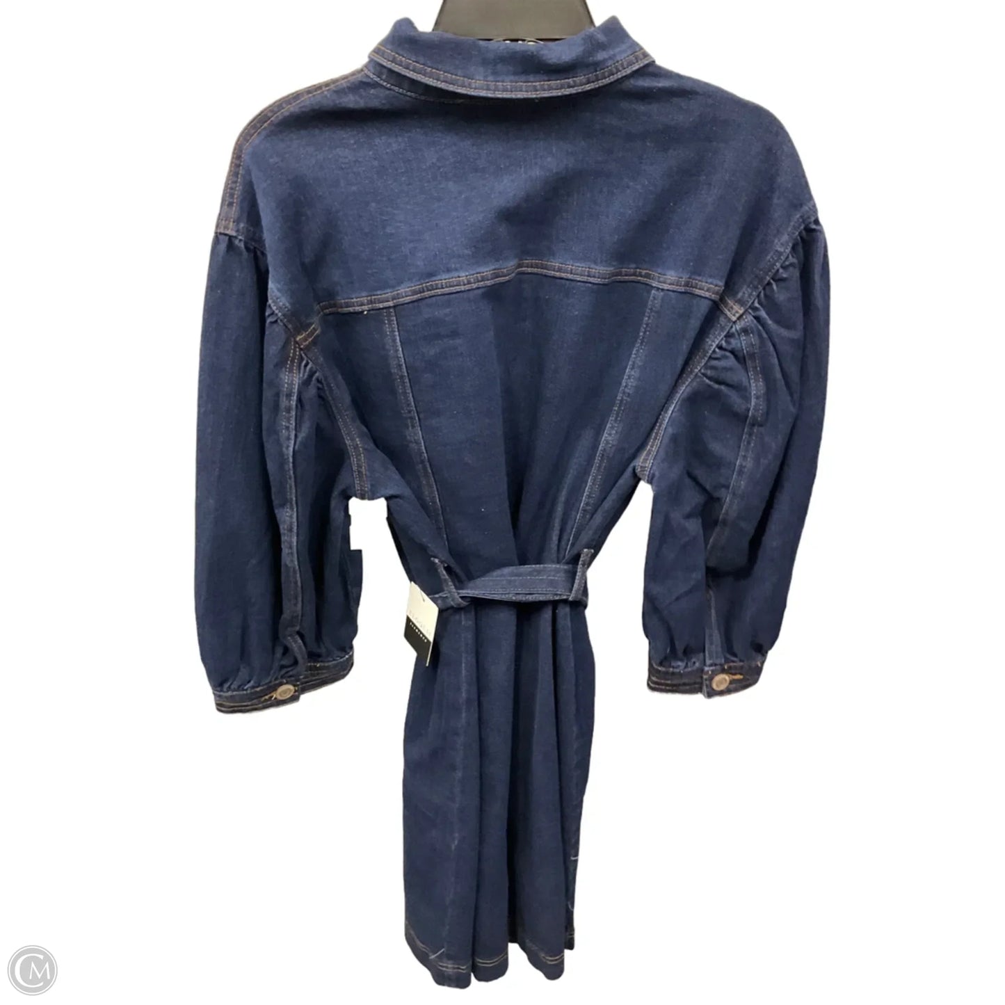 Dress Casual Midi By Eloquii In Blue Denim, Size: Xxl
