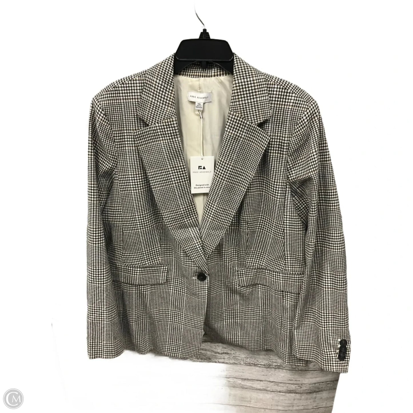 Blazer By Free Assembly In Grey, Size: Xxl