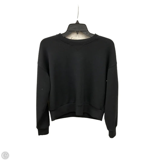 Athletic Sweatshirt Crewneck By Spanx In Black, Size: Xs