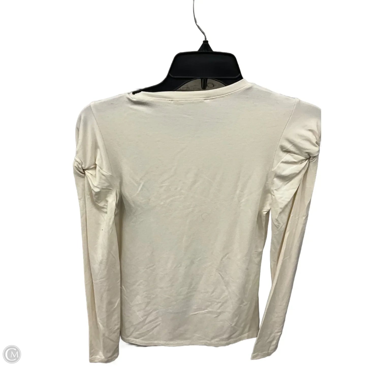 Top Long Sleeve By Frame In Cream, Size: Xs