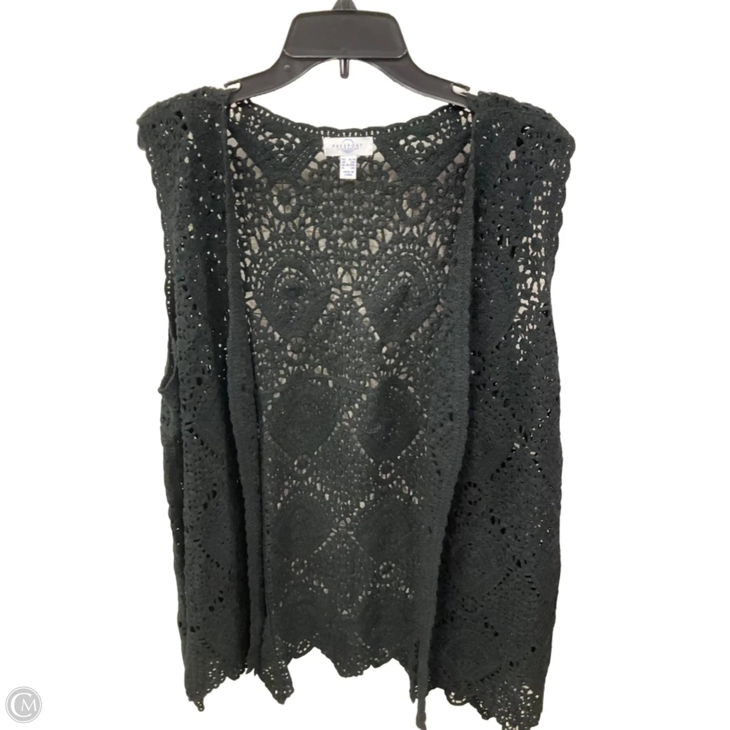Cardigan By Passport In Black, Size: Xl