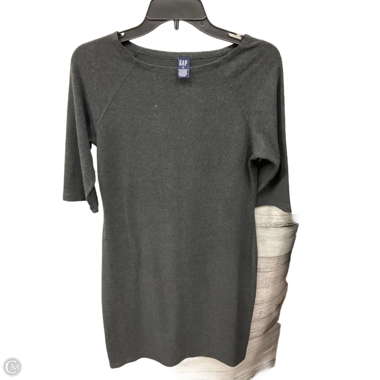 Dress Casual Midi By Gap In Grey, Size: M