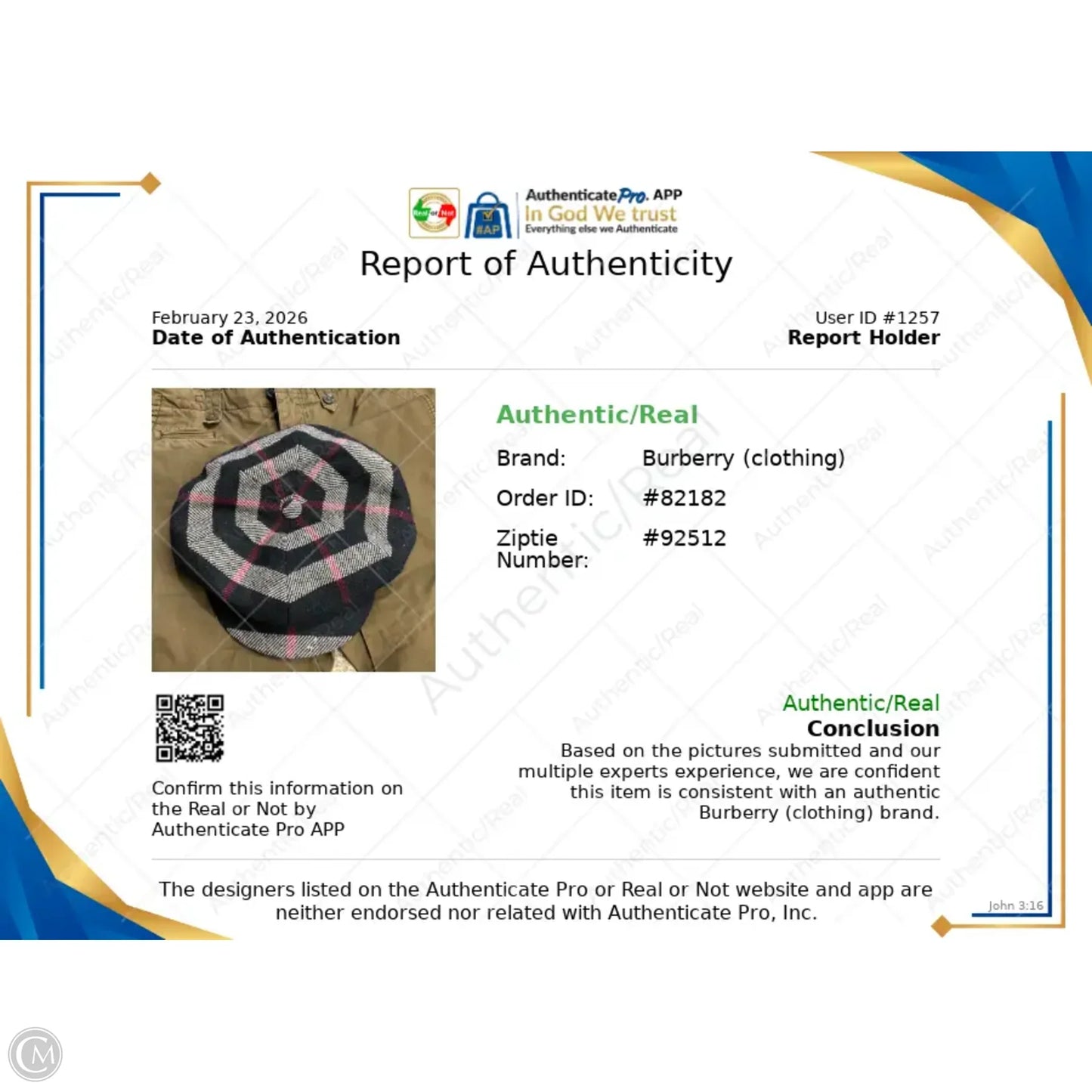 Hat Luxury Designer By Burberry