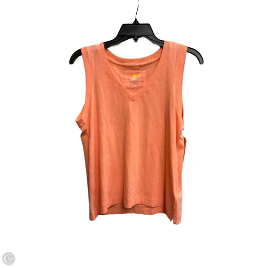 Top Sleeveless Basic By C And C In Orange, Size: Sp