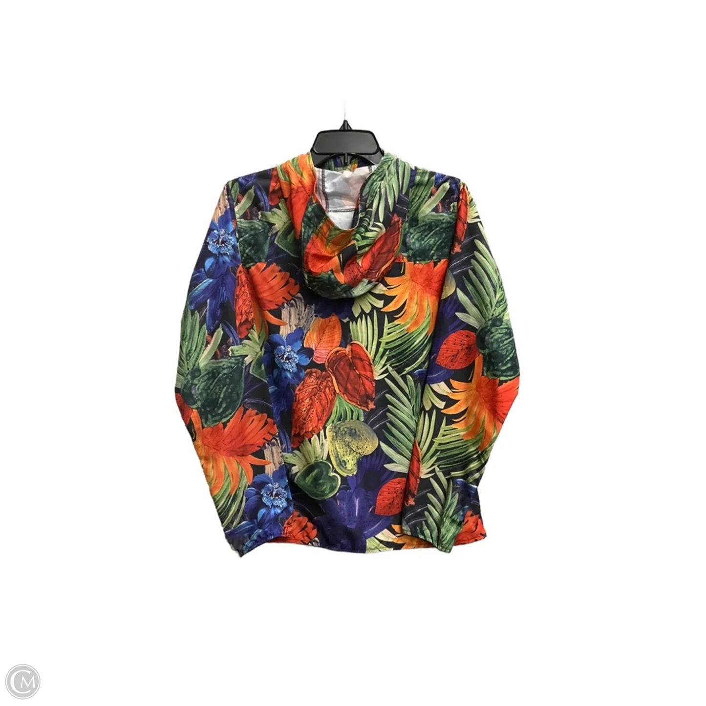 Jacket Windbreaker By Herschel In Tropical Print, Size: S