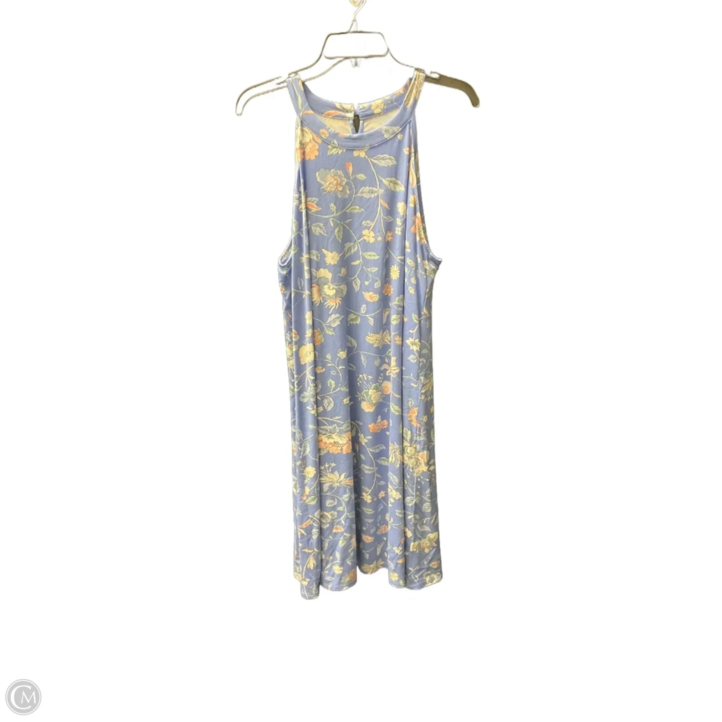 Dress Casual Maxi By Loft In Blue, Size: Xxl