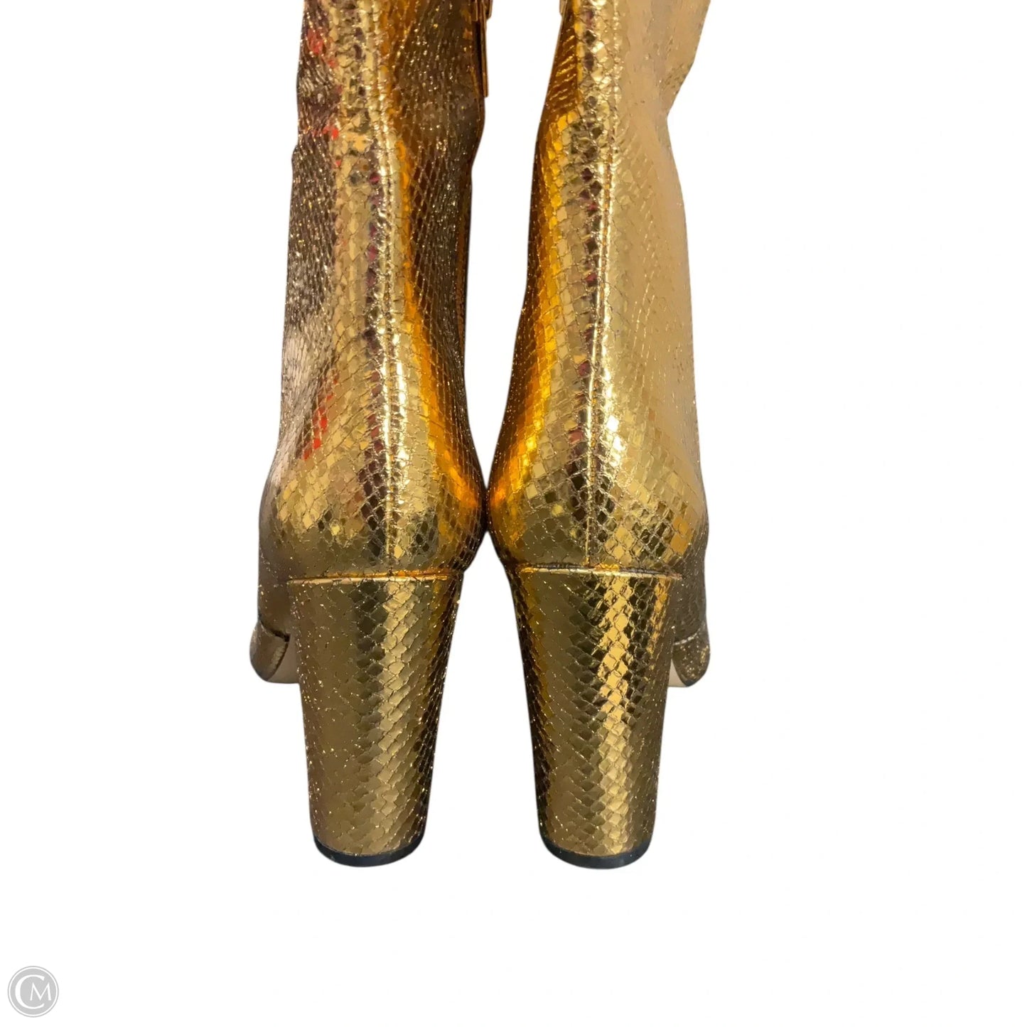 Boots Knee Heels By Marc Fisher In Gold, Size: 8