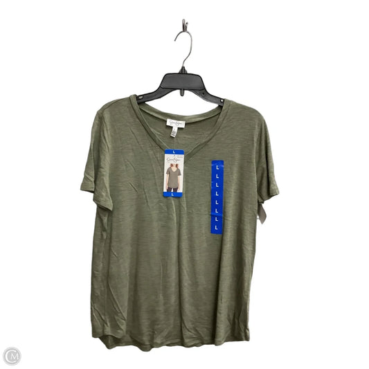 Top Short Sleeve Basic By Jessica Simpson In Green, Size: L