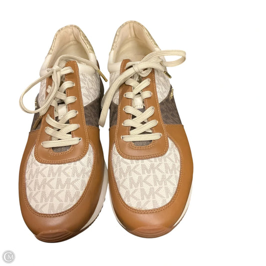Shoes Sneakers By Michael By Michael Kors In Brown & Cream, Size: 11