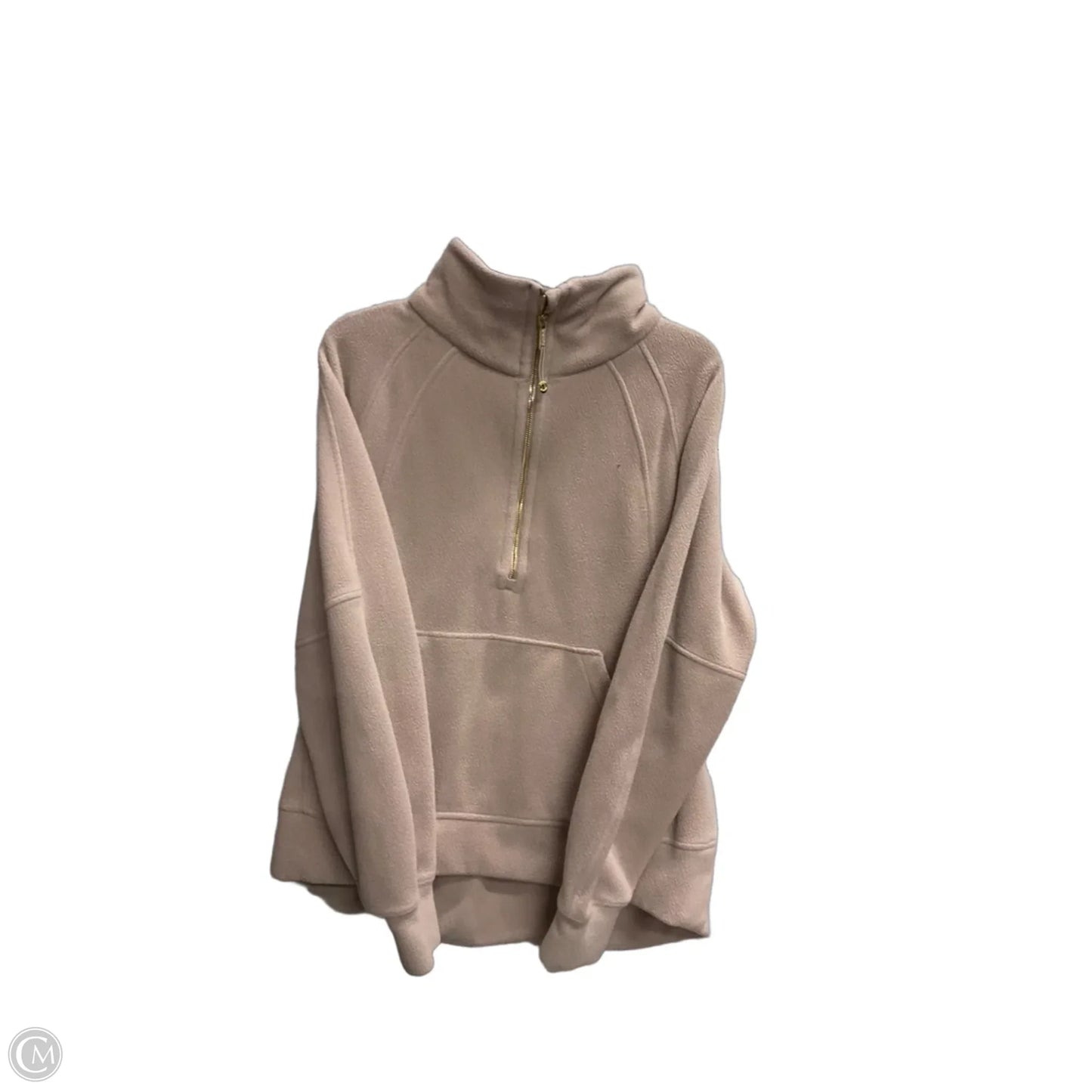 Athletic Sweatshirt Collar By Lululemon In Pink, Size: M