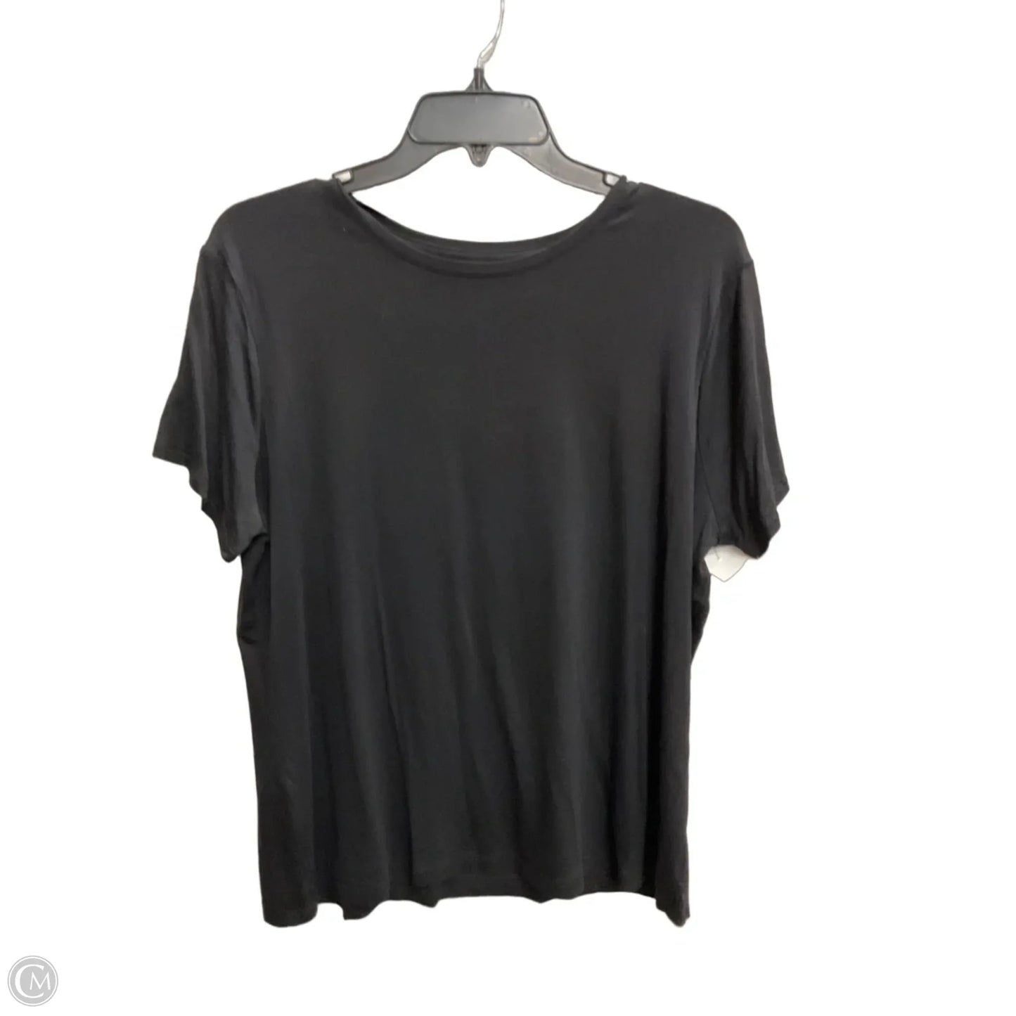 Top Short Sleeve Basic By Nine West Apparel In Black, Size: Xl