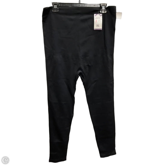 Pants Leggings By Clothes Mentor In Black, Size: 3x