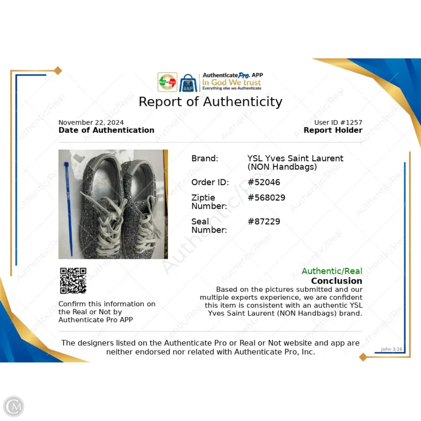 Shoes Luxury Designer By Yves Saint Laurent In Silver, Size: 5.5