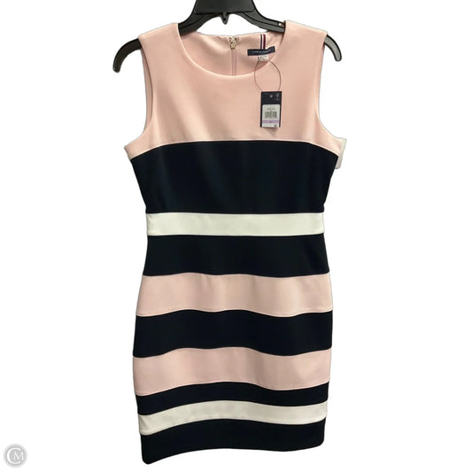 Dress Work By Tommy Hilfiger In Blue & Pink, Size: S