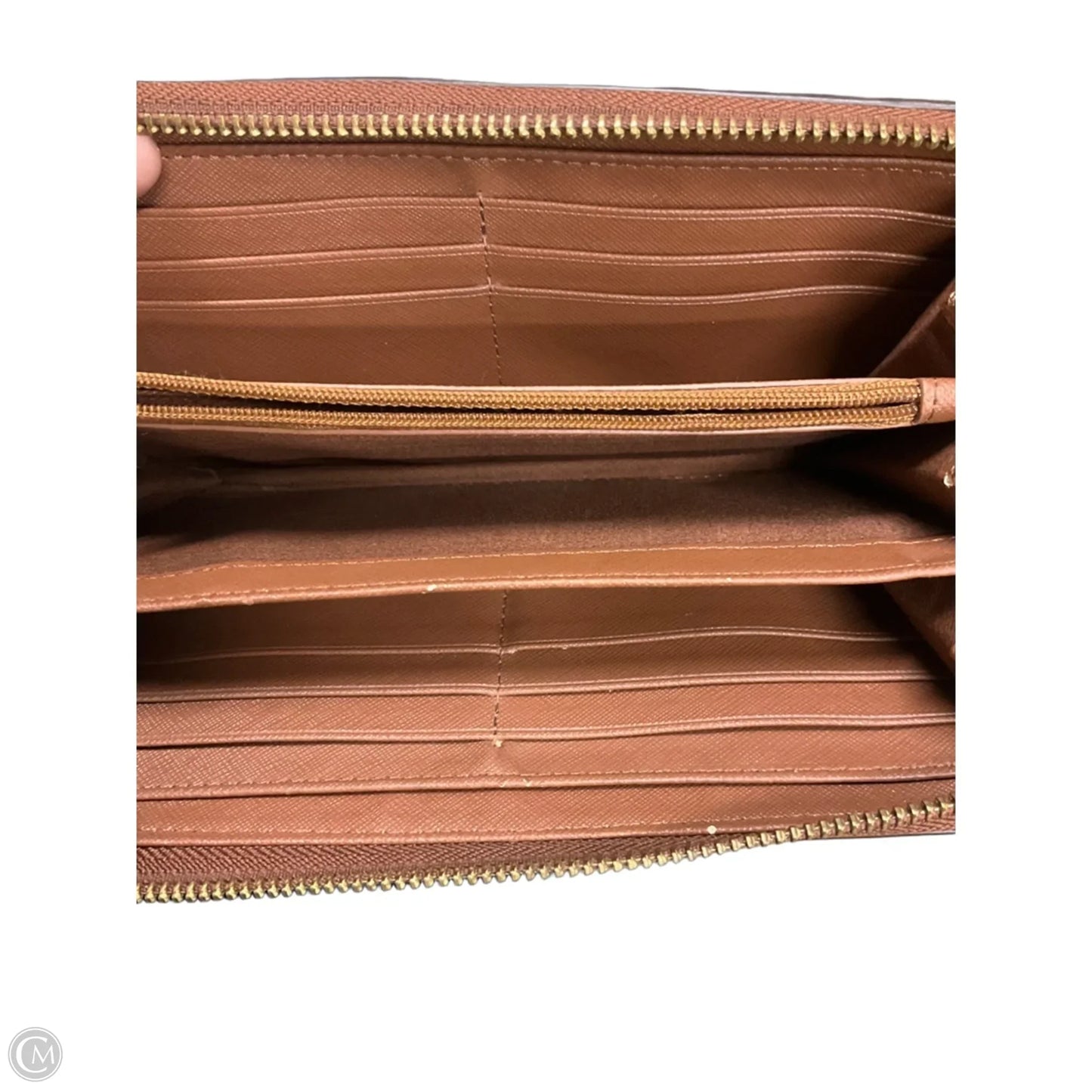 Wallet Leather By Fossil, Size: Medium