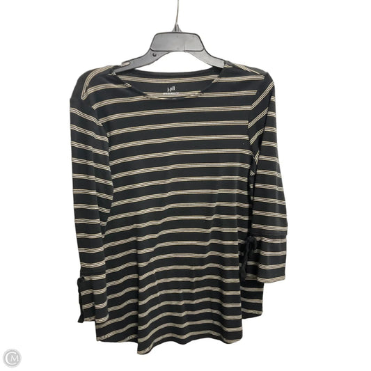 Top 3/4 Sleeve By J. Jill In Striped Pattern, Size: S