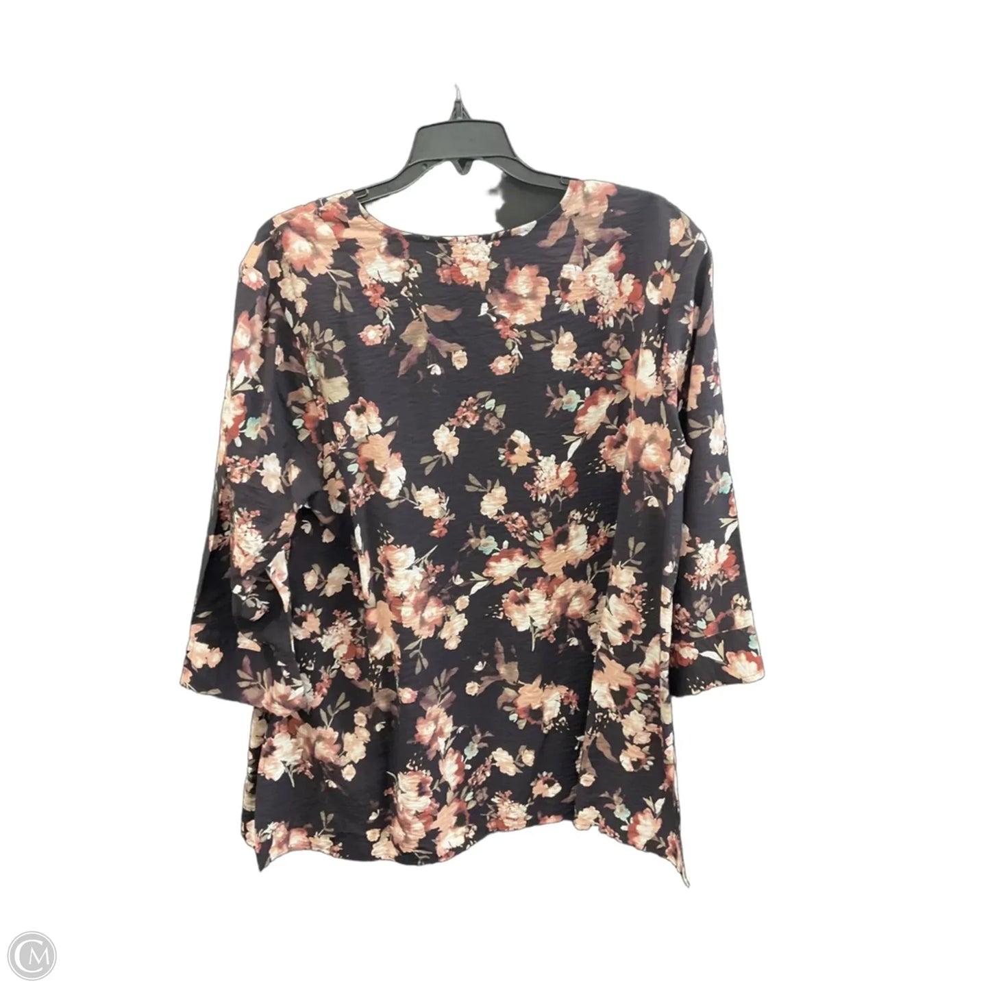 Top Long Sleeve By J. Jill In Brown, Size: Xl