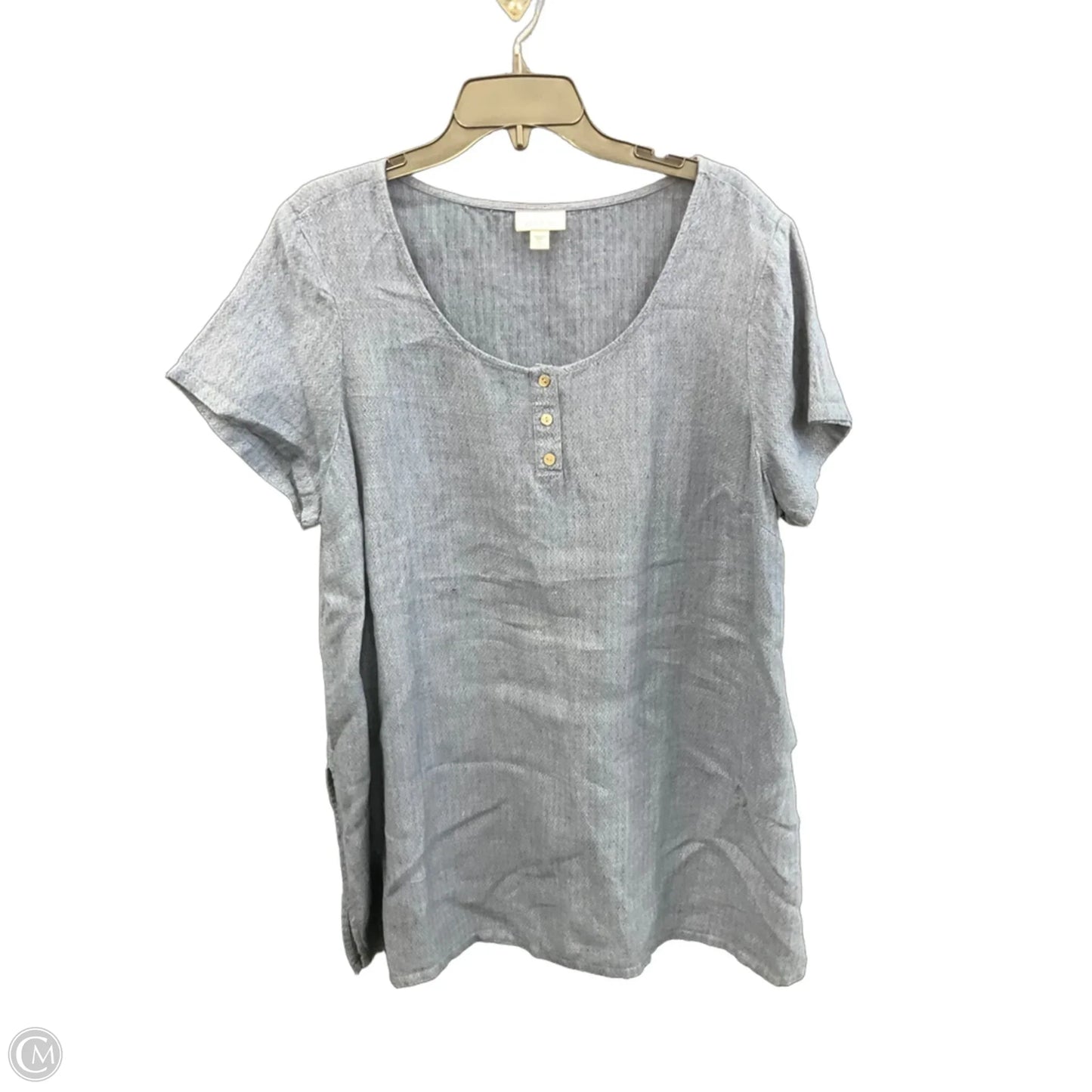Top Short Sleeve By Pure Jill In Blue, Size: Xl