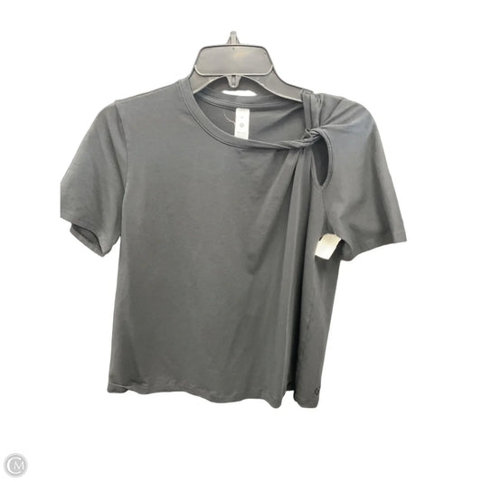 Athletic Top Short Sleeve By Lululemon In Black, Size: M